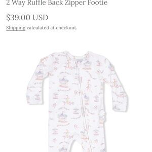 Angel Dear Carousel Print Baby Onesie